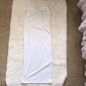 Forever 21 white knit maxi dress